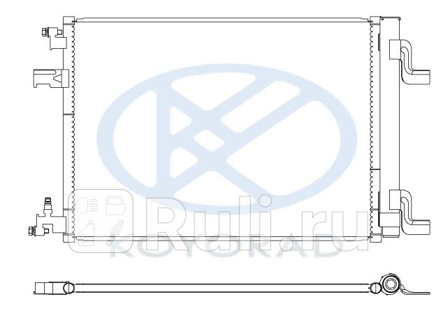Радиатор кондиционера для Opel Astra J 2009- Forward CVCRZ09-930 4190₽