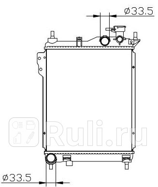 Радиатор охлаждения для Hyundai Getz 2005-2011 Forward HNGEZ02-914 3730₽