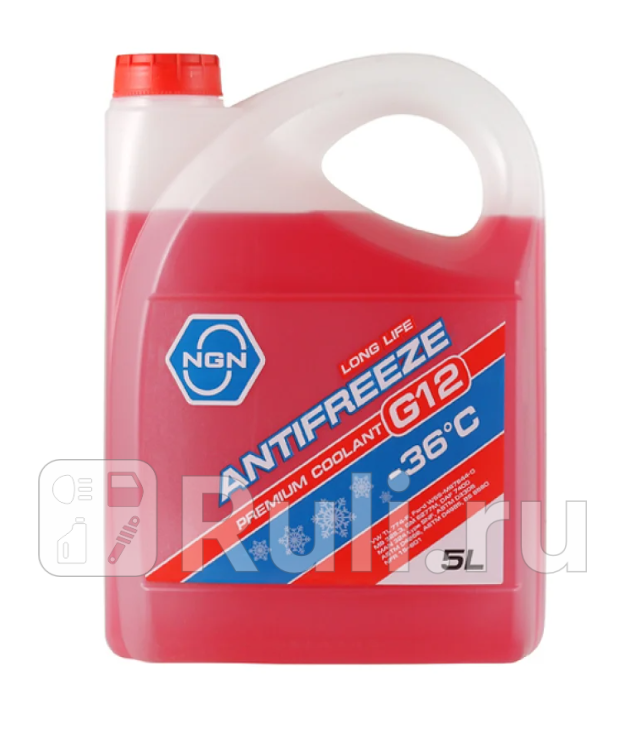 Антифриз Longlife Antifreeze Red Готовый G12-36 ANTIFREEZE 5L NGN V172485318 1990₽