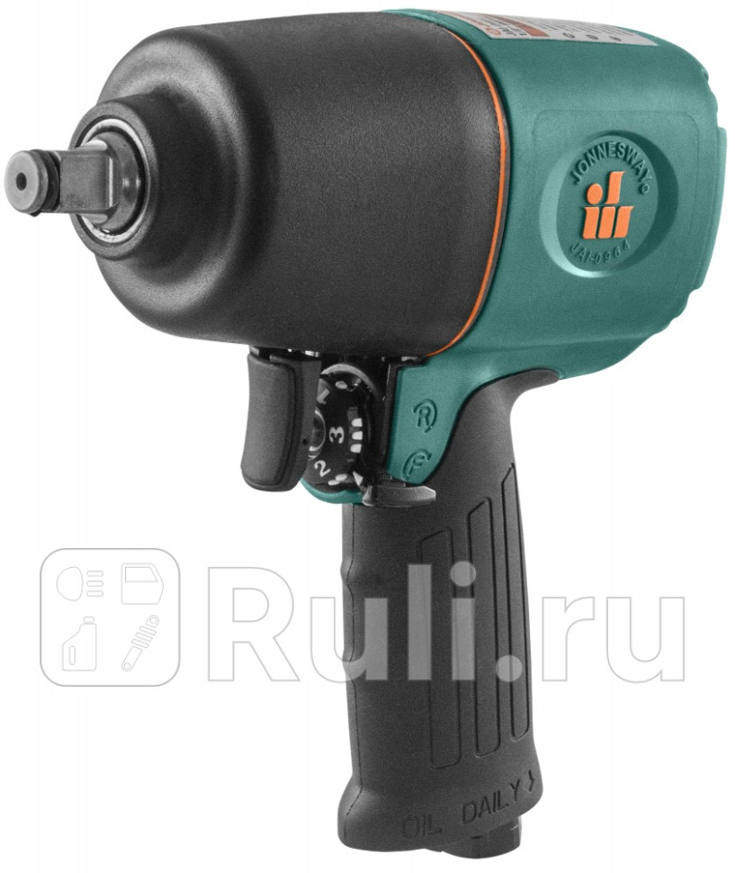 Пневмогайковерт ударный 12 inch 930 Нм 7500 обмин 139 лмин 62 бар вес 18 кг композитный JONNESWAY JAI-0964 32210₽