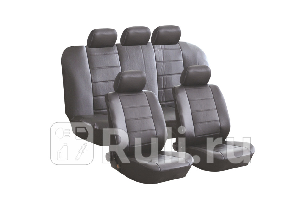 Чехлы универсальные FASHION экокожа SRS Airbag 11 предметов поролон 3мм 6 молний KRAFT KT 835621 4600₽