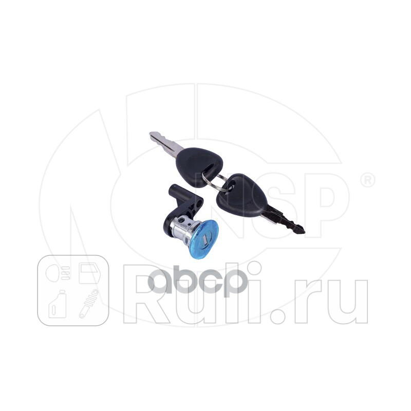 Личинка замка двери правой renault duster i 12-20 NSP NSP076001550788 1500₽