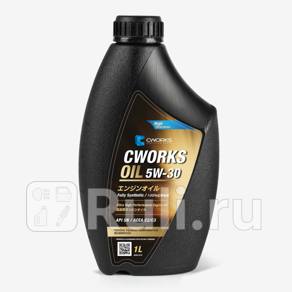 Масло мотор CWORKS OIL 5W-30 C2C3 1L A130R8001 CWORKS A130R8001 1320₽
