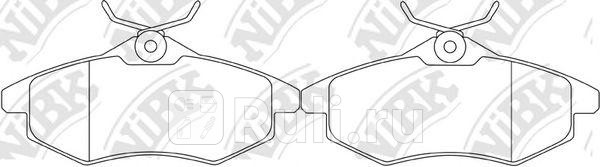 Колодки тормозные дисковые передние для Citroen C3 2002-2009 NIBK PN0207 2100₽