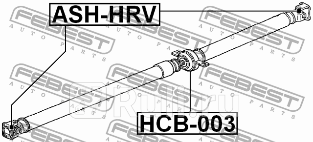 Крестовина карданного вала ASH-HRV FEBEST ASH-HRV 1050₽