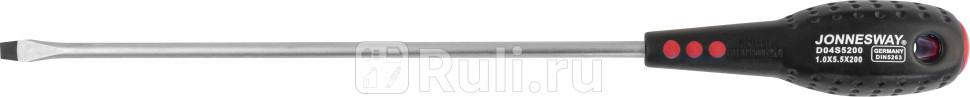 Отвертка шлицевая 5,5 х 200 мм JW  JONNESWAY D04S5200