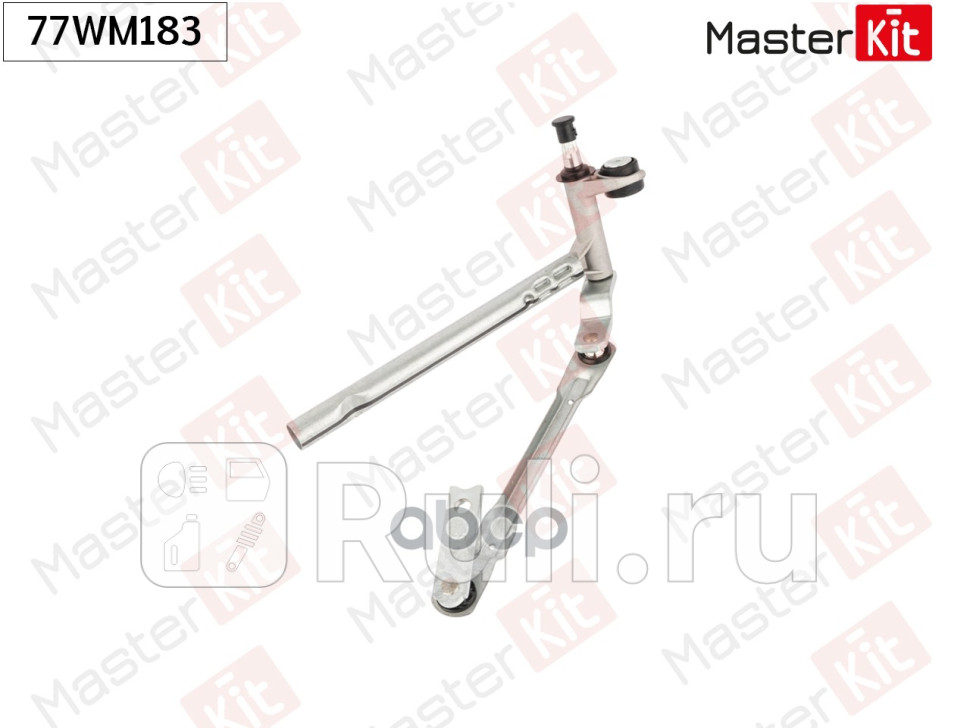 Мотор стеклоочистителя с трапецией передний SEAT LEON 1P1 2005 - 2013 MASTERKIT 77WM183 MASTERKIT 77WM183 2440₽