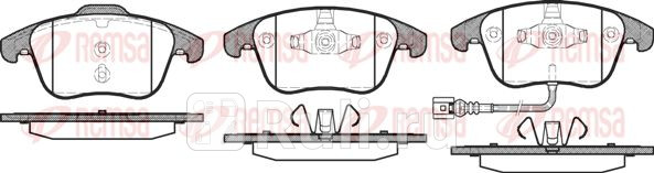 Колодки тормозные дисковые передние для Volkswagen Sharan (2010-2020) REMSA 1219.21