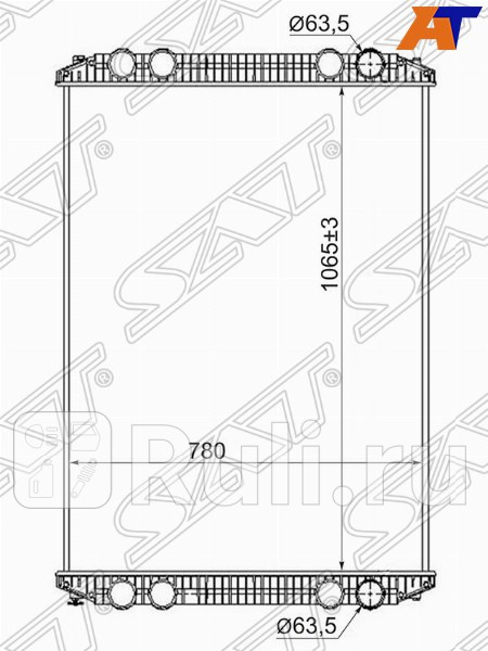 Радиатор охлаждения для Freightliner Century 1995-2010 SAT FR0001 41520₽