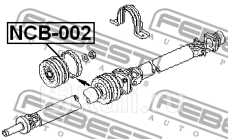 Опора кардана подвесная Nissan King CAB D21 1985-1998 FEBEST NCB-002 3320₽