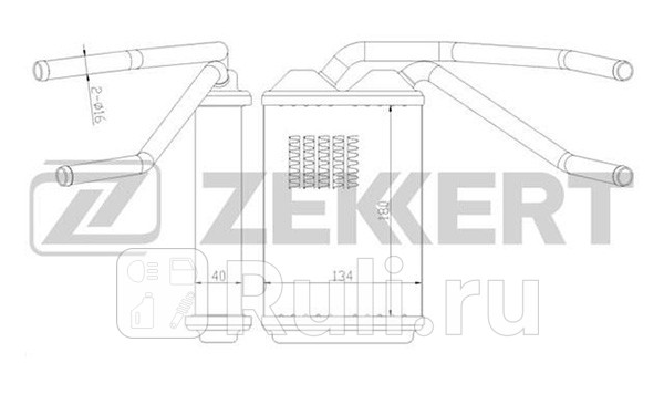 Радиатор отопителя Daewoo Nexia 94-08 Zekkert Zekkert MK-5030 2910₽
