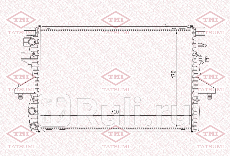 Радиатор охлаждения VW Transporter 03- TATSUMI TGA1085 10930₽
