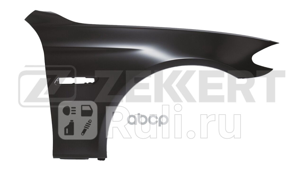 Крыло переднее правое BMW 5 F10 F11 F18 09- с отв под повторитель Zekkert kt-1002 0₽