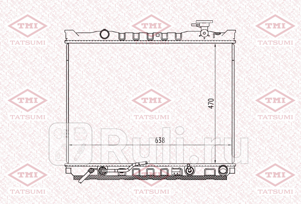 Радиатор охлаждения KIA Sorento 06- TATSUMI TGA1086 13180₽