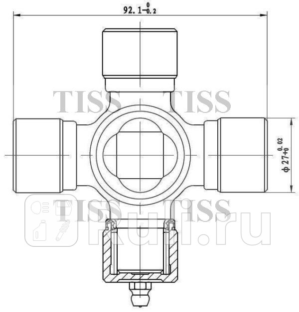 Крестовина 9210x2699 GUT29 JD JTU0059 850₽