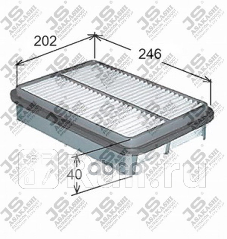 Фильтр воздушный JS Asakashi A9204 0₽