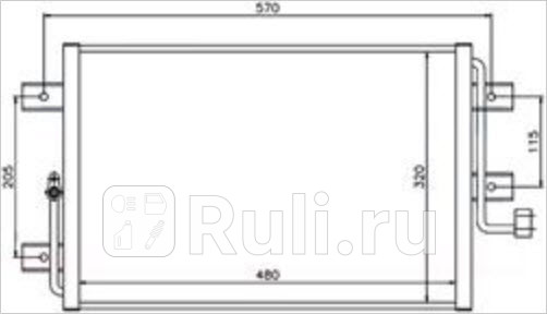 Радиатор кондиционера для Fiat Albea 2005- Forward FTALB05-930 3600₽