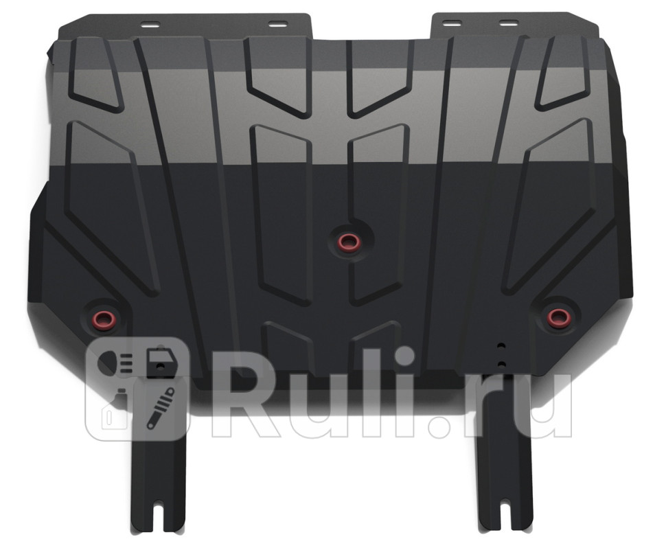 Защита поддона двигателя кпп для Chery Tiggo 2014-2016 АвтоБроня 111009121 5520₽