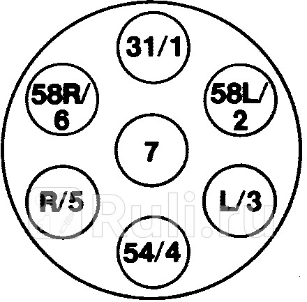 Розетка c крышкой 76 метал соед резьбовое 24v typ s scania daf volvo Hella 8JB 003 833-001 0₽
