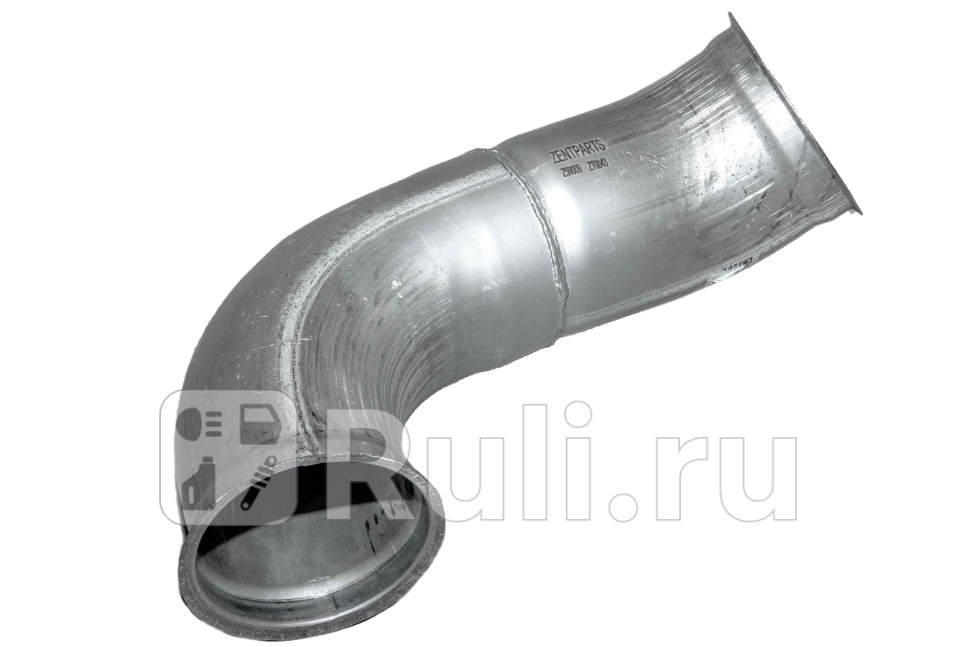 Труба глушителя приемная средняя l461 euro 5 daf cf85xf105xf95 02 ZENTPARTS Z59009 6840₽