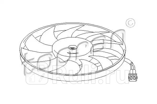 Вентилятор охлаждения двигателя HANS PRIES 110690001 0₽