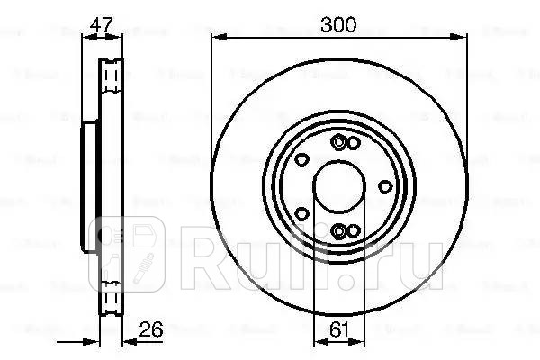 Диск тормозной передн RENAULT LAGUNA II 16 16V16 16V16 LPG18 16V18 16V18 16V18 16V19 BOSCH 0986478743 0₽