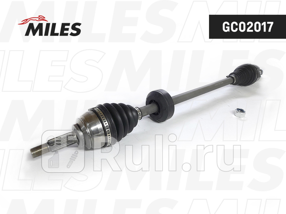 Привод Lad X-Ray 15- Largus 15- двc 21129КПП Renault JR5 передний правый MILES MILES GC02017 12590₽