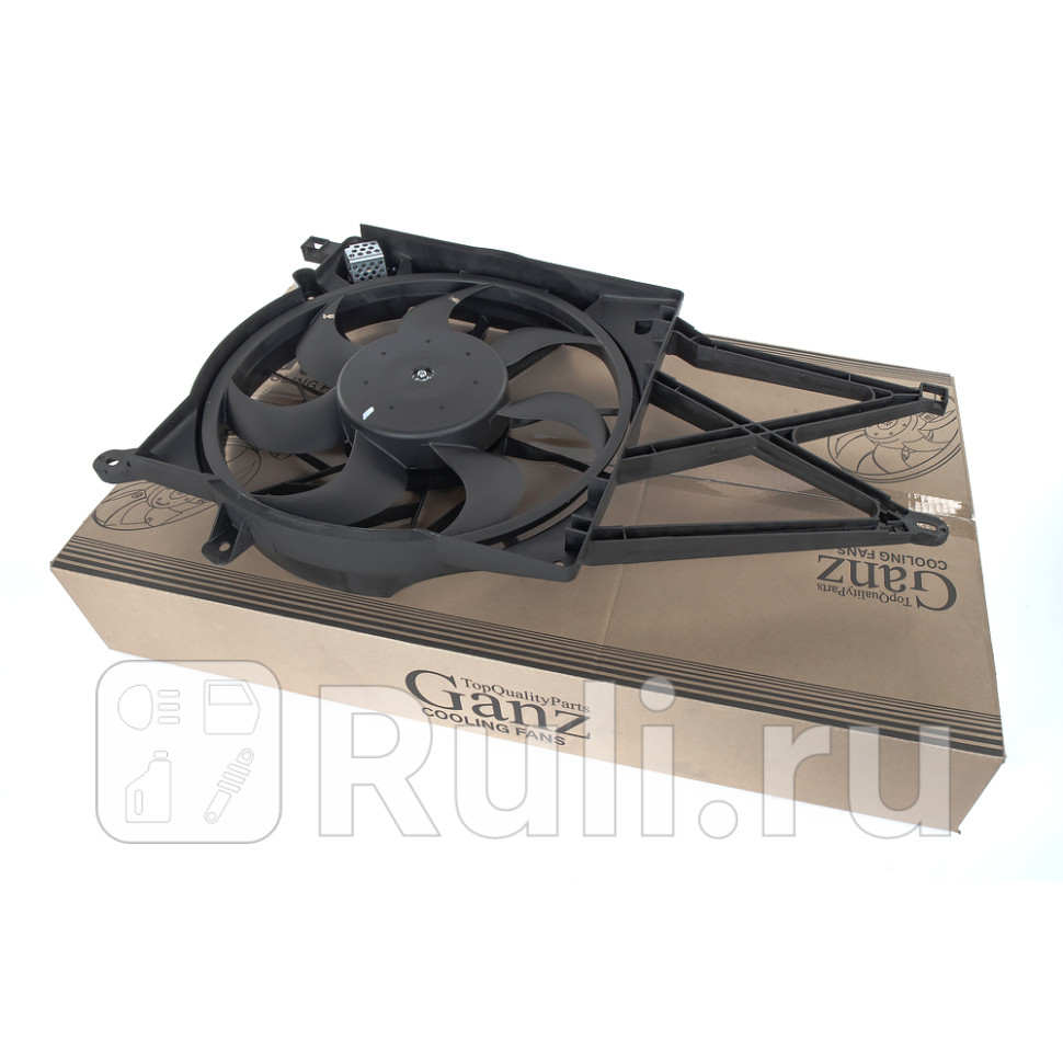 Вентилятор радиатора основного с кожухом GANZ GIC06237 7000₽