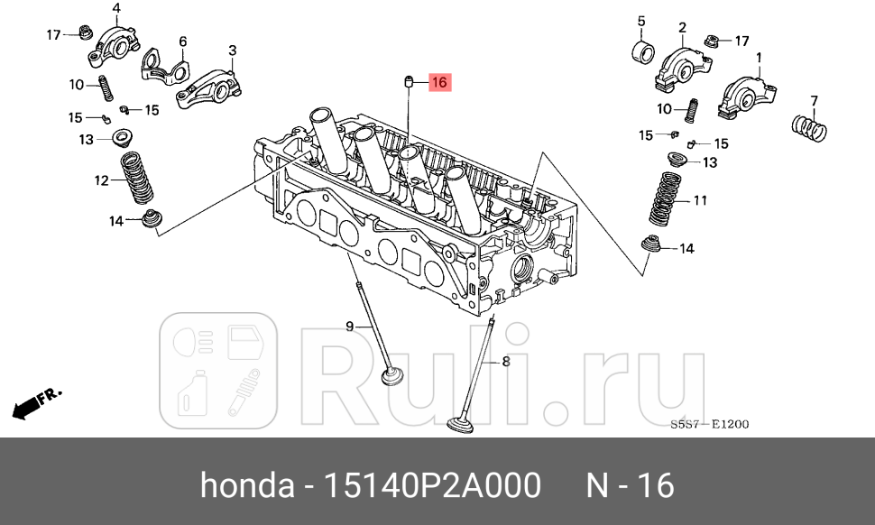 Маслосъёмный колпачок HONDA 15140P2A000 0₽