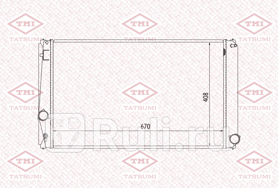 Радиатор охлаждения TOYOTA RAV4 06- TATSUMI TGA1089 11140₽