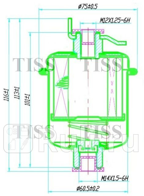 Фильтр топливный JD JDFC819 420₽