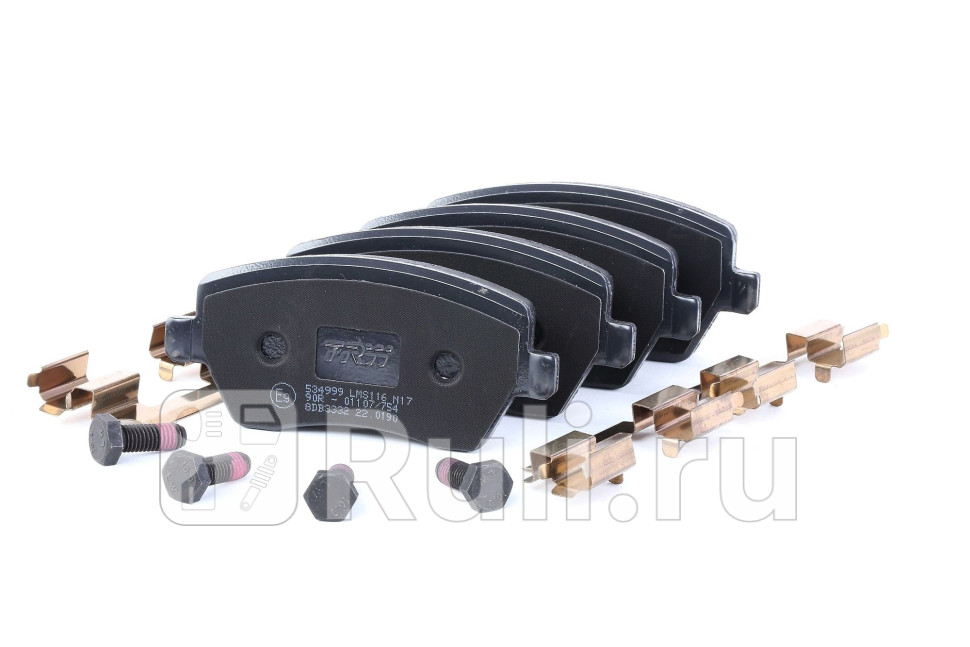 Колодки тормозные дисковые передние для Nissan Micra K12 2002-2010 TRW GDB3332 2570₽