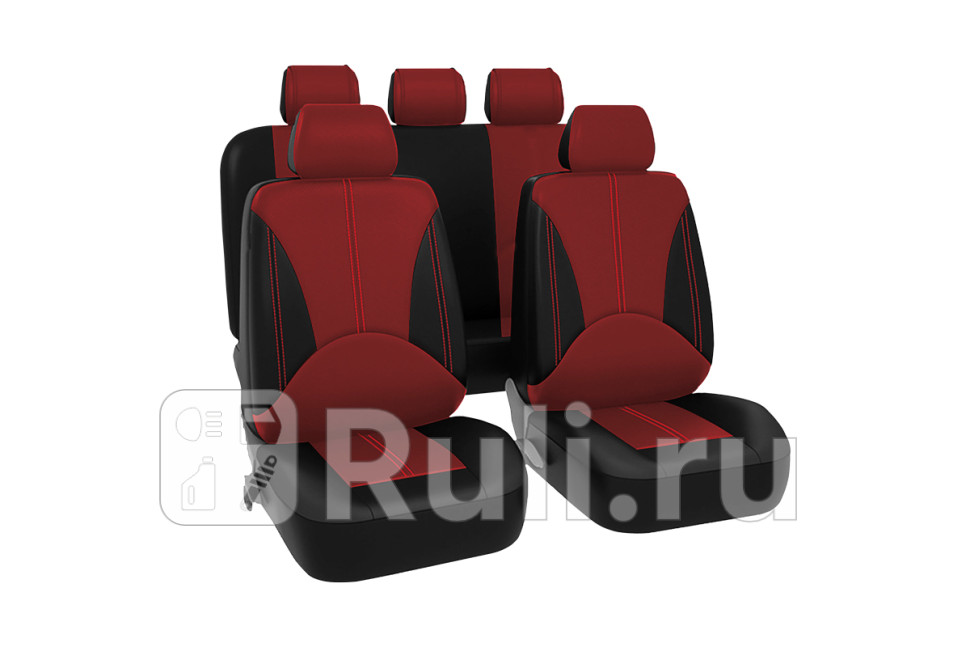 Чехлы универсальные ELITE экокожа SRS Airbag 11 предметов поролон 3мм 4 молнии KRAFT KT 835635 0₽