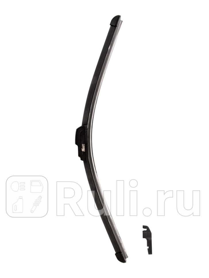 Щетка стеклоочистителя бескаркасная 500 мм KRAFT 2 адаптера KRAFT KT 830014 440₽