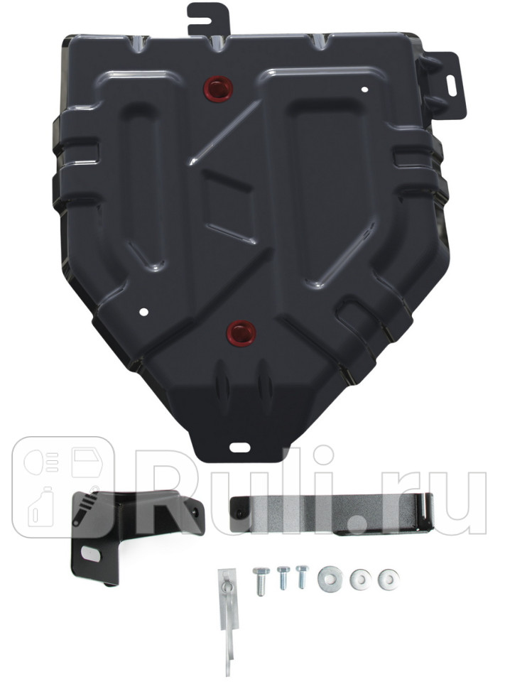 Защита топливного бака комплект крепежа для Hyundai Tucson 3 2015-2020 АвтоБроня 111023811 4420₽