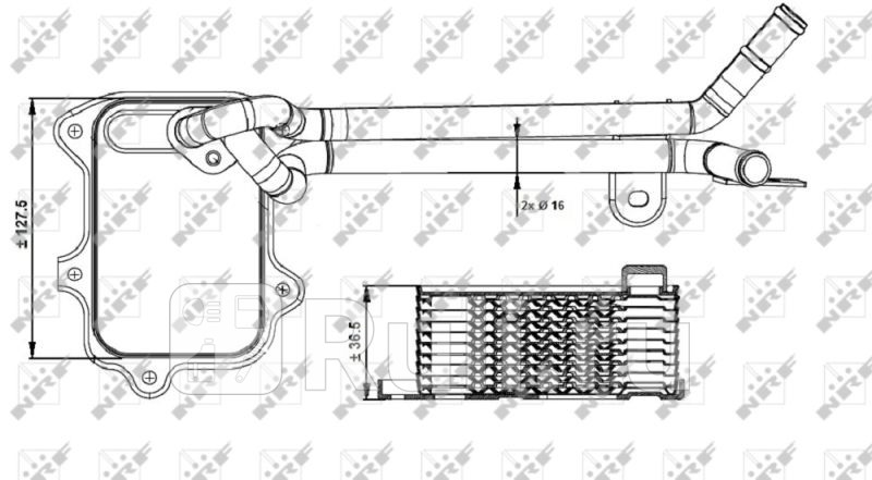Радиатор масляный NRF 31261 8590₽