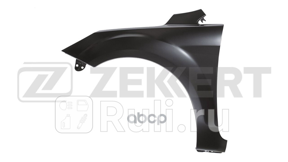 Крыло переднее левое Ford Focus II 04- без отв под повторитель Zekkert kt-1029 0₽