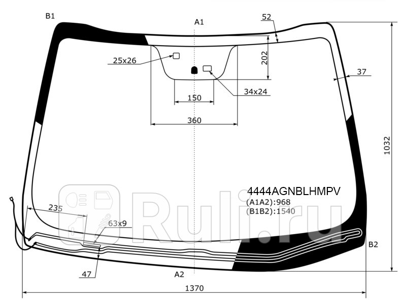 Стекло лобовое Обогрев щеток Датчик дождя Место под датчик запотевания Kia Ceed 12-16 FUYAO 4444AGNBLHMPV 10330₽