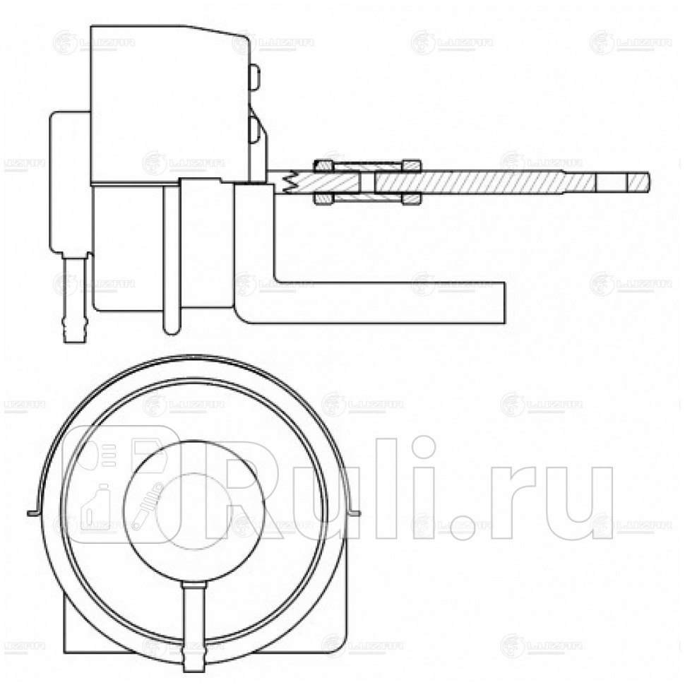 Актуатор турбокомпрессора для ам Hyundai Santa Fe 06- 22CRDi D4E8 тип TF035 VGT LTC 0838 LUZAR LTC0838 4800₽