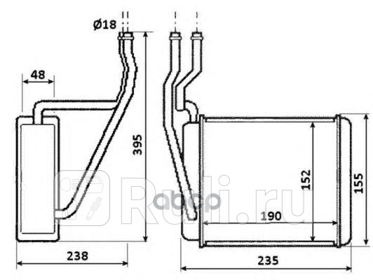 Радиатор отопителя NRF 54231 7510₽