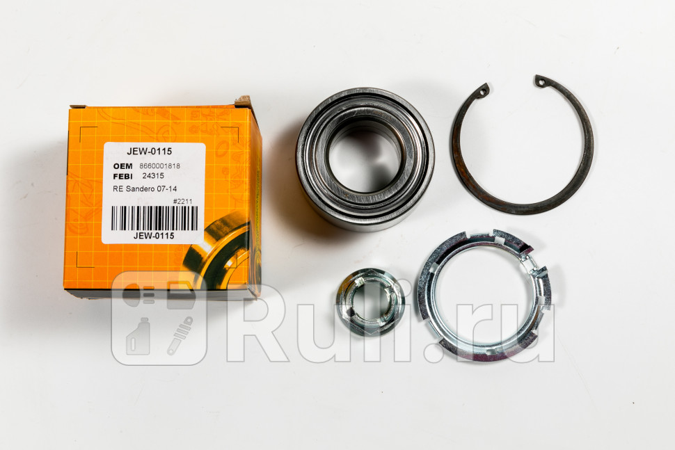 Подшипник передней ступицыкомплект с ABS JD JEW0115 1760₽