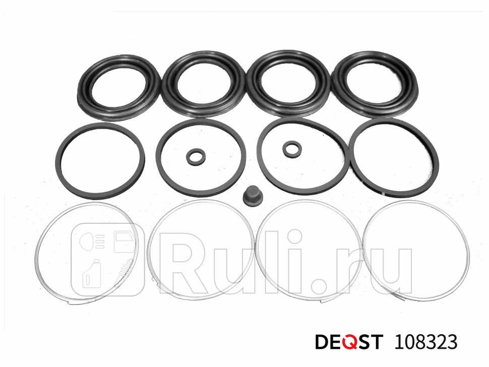 Ремкомплект тормозного суппорта переднего для поршня o 51 mm суппорт sumitomo применяемость toy DEQST 108323 400₽
