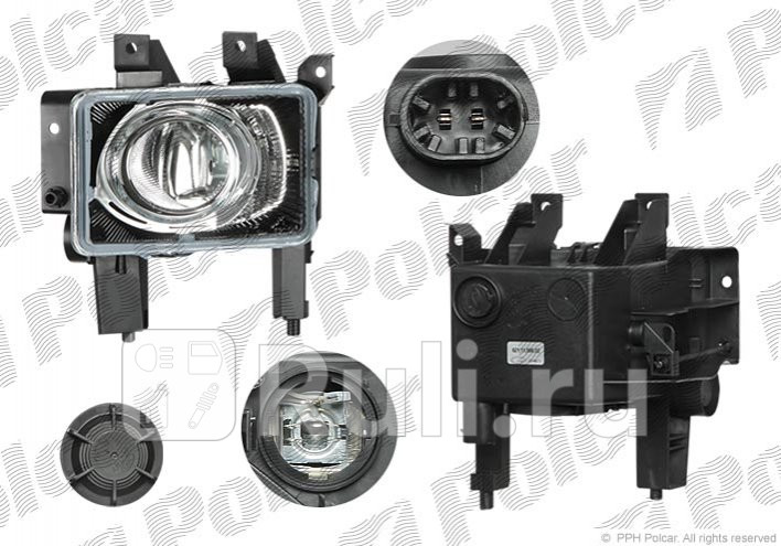 Противотуманная фара правая для Opel Astra H 2006-2014 Polcar 551030-E 5660₽