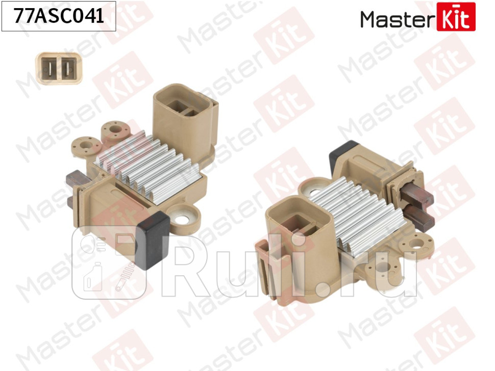 Регулятор напряжения генератора HYUNDAI KIA под мост с допдиодами 77ASC041 MASTERKIT 77ASC041 1480₽