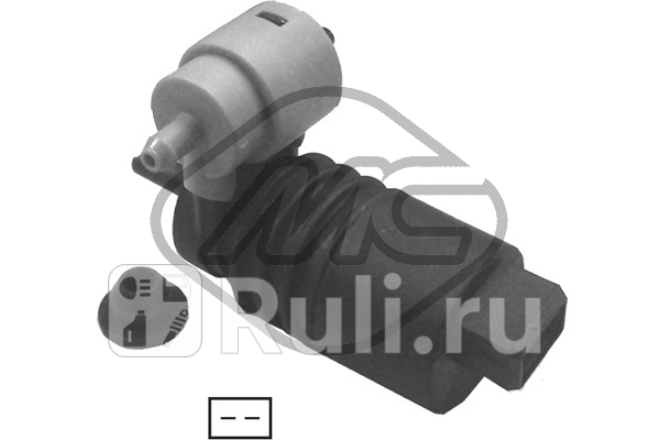 Электродвигатель стеклоочистителя окон Metalcaucho 2061 0₽