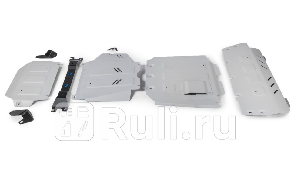 Защиты радиаторакартеракппраздаточной коробки комплект для Mercedes W463 2018-2020 RIVAL K333394616 130580₽