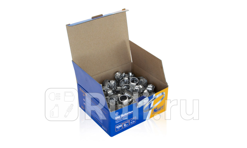 Хомут червячный 8-12 мм Kraft KRAFT KT 880200 60₽