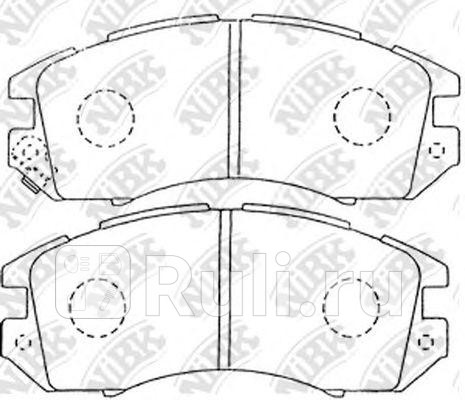 Колодки тормозные дисковые передние для Subaru Impreza GJGP 2011-2016 NIBK PN7248 2150₽