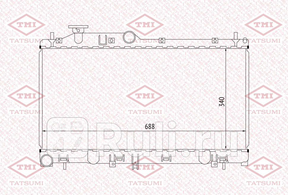 Радиатор охлаждения SUBARU Legacy 03- TATSUMI TGA1088 10240₽