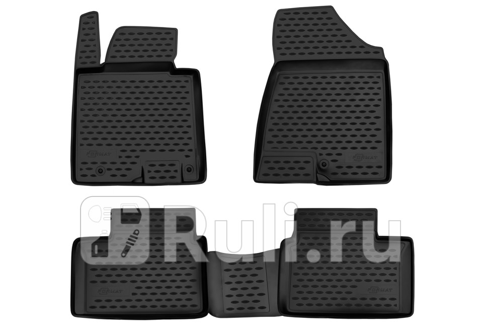 Коврики в салон 4 шт. для Kia Ceed 2 (2012-2018) FORMAT FORMAT.25.43.210